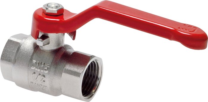 Exemplary representation: 2-part ball valve, full bore, short design, standard