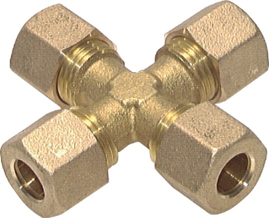 Exemplary representation: Cross screw connection, brass